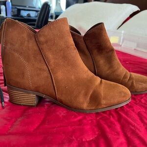 Forever 21 Brown Suede Ankle Booties